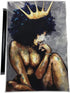 Black Queen Wall Art Africa America Wall Art Black Girl Canvas Wall Art Dector Pictures African Art Bedroom Wall Decorations Black Queen Artworks For Living Room No Frame 16x24 Inch