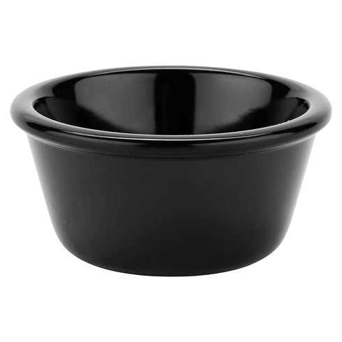 GET Enterprises RM-388-BK 3 oz. Ramekin, Break Resistant, Melamine, Black (Pack of 12)