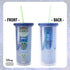 Silver Buffalo Star Wars The Mandalorian Protect Attack Snack Plastic Tall Cold Cup with Lid and Straw, 20-Ounces
