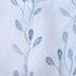 INICEKEY Blue Leaves Printed Valance Curtains Thermal Insulated Grey Kitchen Window Valances Living Room Leaf Print Triple Weave Bedroom,Rod Pocket 52"x17"+2" Header