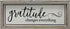 Picfarce Rustic Gratitude Wood Metal Signs, 12" x 5" Framed Enamel Wall Hanging Decor Art, Embossed Retro Farmhouse Tabletop Block Sign for Mantel Shelf - GRATITUDE CHANGES EVERYTHING