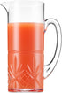 Godinger Pitcher and Highball Drinking Glasses Set, Acrylic Shatterproof Water Jug Pitcher with Tall Drinking Cups - Dublin Collection