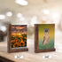 5x7 Picture Frames Set of 2, Double Sided Frame Display Holder with Rustic L Shaped Horizontal Vertical Stand for 5 by 7 Photo, Desktop or Tabletop Decor