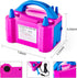 DEMELA Electric Air Balloon Pump Portable Air Blower Pump for Balloons 110V 600W Dual Nozzle Electric Inflator for Party Decoration Sports Rose Red