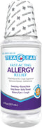 TexaClear Allergy Relief - Fast Acting Dye Free Liquid Cough Suppressant & Antihistamine – 8 Hour Relief (8 fl oz)