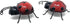 Green Tree Products Decorative Metal Ladybugs Sculpture Wall Art, Set of 2 Indoor or Outdoor