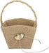 WINOMO Double Heart Wedding Flower Girl Basket with Bowknot
