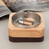 Cute Cool Ashtray for weed with Lid Windproof FriyGardcn Wooden Ashtrays for Cigarettes 0utdoor or Indoor