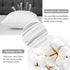 FavriQ 18 x 18 Throw Pillow Inserts with 100% Cotton Cover Square Cushions for Chair Bed Couch Car Down Alternative Pillow Form Sham Stuffer Decorative Pillow Insert White Sofa Pillow (Set of 2)