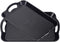 Plastic Tray with Handles, 2 Pack Multi-Purpose Rectangular Non Slip Restaurant Serving Trays Set for Parties, Coffee Table, Kitchen (Black-A)