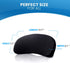 Lumbar Support Pillow for Car Seat Multi-Use Memory Foam Lower Back Cushion with Ergonomic Streamline, Upgraded for Waist & Hip Pain Relief, Perfect for Office Chair,Car Driver, Recliner,Black