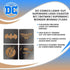 DC Comics Superhero Logo 4-Piece Coaster Set | Batman, Superman, Wonder Woman & The Flash Laser-Cut Justice League Logos - Sturdy, Unique Cork & Ceramic Design - Great Gift Idea