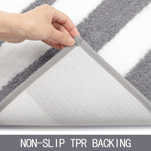 Non Slip Bath Mat Machine Washable Bathroom Rug Soft Absorbent Bath Rug 20"x32" Micorfiber Bath Rugs for Bathroom Tub and Shower