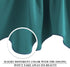 NICETOWN Kitchen Curtains Valances - Half Window Topper Treatment Scalloped Valances Tiers for Living Room/Bedroom/Bathroom/Office Decor, 52" W by 18" Long, Sea Teal, 2 Panels