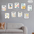 Mental Health Posters Anxiety Therapy Motivational Poster Psychologist Counselor Inspirational Posters Positive Quotes Wall Decor Classroom for Home Office, 8 x 10 Inch (Retro Style,9 Pieces)