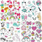 Kids Iron on Stickers Patches Unicorn Heat Transfer Stickers 4 Sheets Cute Applique Patches for Unicorn Party Favors Supplies Girls Baby DIY Unicorn Costume Accessories Washable Iron on Stickers