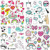 Kids Iron on Stickers Patches Unicorn Heat Transfer Stickers 4 Sheets Cute Applique Patches for Unicorn Party Favors Supplies Girls Baby DIY Unicorn Costume Accessories Washable Iron on Stickers