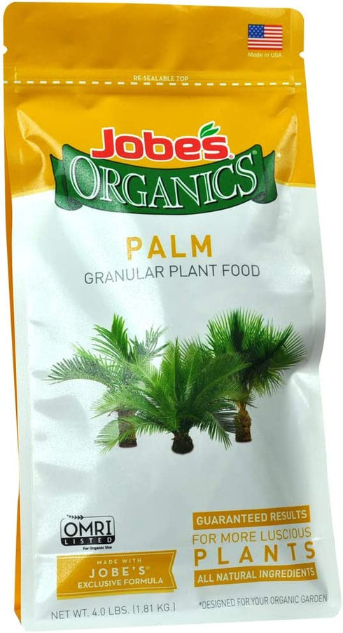 Jobes Organics 09126 Palm Tree Granular Plant Food, 4 lb