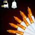 150-Count LED Halloween Orange Mini Christmas String Lights, 50 Ft White Wire, UL Certified Connectable , Amber Xmas Tree Lights Outdoor or Indoor, Halloween Lights