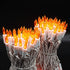 150-Count LED Halloween Orange Mini Christmas String Lights, 50 Ft White Wire, UL Certified Connectable , Amber Xmas Tree Lights Outdoor or Indoor, Halloween Lights