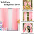 Chiffon Backdrop Curtain 5FTx8FT Baby Pink Chiffon Fabric Drapes Sheer Voile Curtains 2 Panels 29"x96" Sheer Photography Backdrop Drapes (29''x96''x2pcs, Pink)