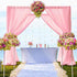 Chiffon Backdrop Curtain 5FTx8FT Baby Pink Chiffon Fabric Drapes Sheer Voile Curtains 2 Panels 29"x96" Sheer Photography Backdrop Drapes (29''x96''x2pcs, Pink)