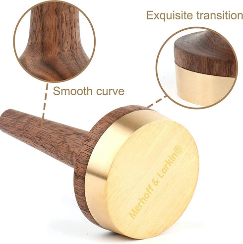 Wooden Ring Holder For Jewelry | 1 Piece | Black Walnut Wood & Brass Stand | Gift For Men & Women, Engagement, Wedding & Anniversary | Him & Her Rings Modern Display | Fits Any Band Size 00 Up