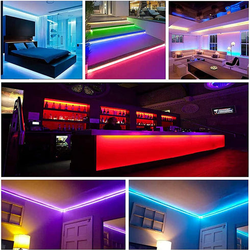 EISSLOLY LED Strip Lights Controller, with APP Control and Music Sync Mode,with Unlimited Colors Adjust,LED Controller to Update RGB Strip,Smart Bluetooth RGB Controller with IR Remote.4-Port Outputs