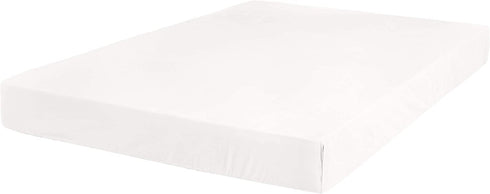 Amazon Basics Ultra-Soft Cotton Fitted Bed Sheet, Breathable, Easy to Wash, Twin XL, White