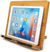 Bamboo Book Stand Cookbook Holder with 5 Adjustable Height 13.2 x 9.2"