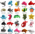 25 Pack Mini Ocean Animal Plush Toys,Sea Creatures Stuffed Toy for Kid Party Favor,Small Keychain Decoration for Christmas Tree,Goody Bag Fillers,Stocking Easter Eggs Stuffers, Basket Fillers, Dog Cat