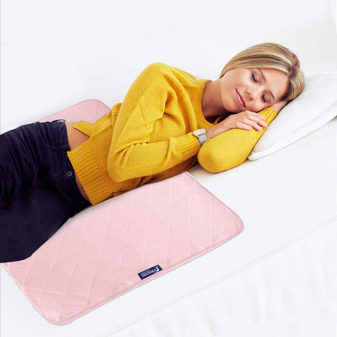 Waterproof Bed Mat Pee Pads for Kids Washable 2 Pack, Non Slip Absorbent Incontinence Bed Pad for Women (34"x36") Pink, Pee Pads Durable Underpads, Reusable Waterproof Pad Protector