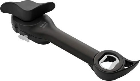 Kuhn Rikon Auto Safety Master Opener for Cans, Bottles and Jars, 9 x 2.75 inches, Black