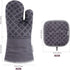 Oven Mitts and Pot Holders Kitchen: 500° Heat Resistant Oven Gloves Silicone Ovenmitts Hotpads Set - Quilted Long Kitchen Mittens Potholders Washable Mits Hot Pads Flexibility for Baking