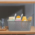 Cand Plastic Storage Baskets/Bins, 4-Pack, Gray