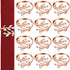 Thanksgiving 12 Pieces Leaf Napkin Ring Holder Leaves Napkin Buckle Fall Napkin Ring Metal Rhinestone Napkin Rings Serviette Buckle for Thanksgiving Christmas Wedding Dinner Holiday Decor (Rose Gold)