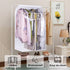 KEETDY 43" Hanging Garment Bags for Closet Storage Large Clear Window Hanging Clothes Storage Garment Rack Cover Coat Protector for Suit, Wardrobe, Bottom Enclosed