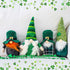 DraMosary St.Patrick's Day Gnome Plush Elf Decorations - 4PCS Handmade Green Irish Gnome Scandinavian Tomte Leprechaun for Home Decor/Table Ornament