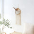 OCIOLI Macrame Wall Hanging Macrame Wall Decor Boho Decor Wall Macrame with Wood Beads Decor for Bedroom Iiving Room Wedding Office Dorm Spring Decor (Beige)