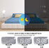 WulaWindy Digital Alarm Clock, Large LED Display, with USB Charger, Snooze Function Dim Mode Wall Hanging Beside Desk Clock for Bedroom (Black)