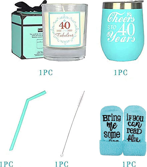 40th Birthday, 40th Birthday Gifts for Women, 40th Birthday Tumbler, 40th Birthday Decorations for Women, Gifts for 40 Year Old Woman, Turning 40 Year Old Birthday Gifts Ideas for Women