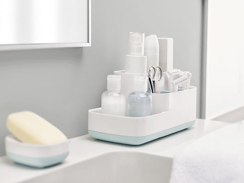 Joseph Joseph 70504 EasyStore Bathroom Storage Organizer Caddy Countertop, Blue