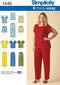 Simplicity US1446FF Easy to Sew Women's Shirt, Pants, and Shorts Sewing Pattern Kit, Code 1446, Sizes 18W-24W