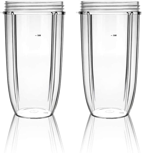 2PCS 32OZ Replacement Blender Cup For Nutribullet Replacement Parts 600W & Pro 900W Blender/Mixer