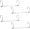 Meetu Space Saving Hangers Metal Clothes Hangers 6X2 Slots Magic Hanger Cascading Hanger Updated Hook Design Closet Organizer Hanger (Pack of 4)