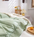 Green Pillow Shams Sage Green Ruffle Standard Pillowcases Set of 2 Shabby Chic Sea Green Pillowcases 2 Pack (Queen (20''x30''), Sea Green)
