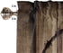 Western Texas Star Window Curtain Valance for Living Room/Kitchen/Bathroom/Farmhouse, Retro Rustic Wooden Boards Short Rod Pocket Tier Curtain Window Treatment, 1 Panel 54x18