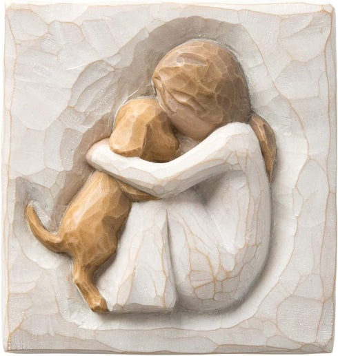Willow Tree True Plaque, Sculpted Hand-Painted bas Relief