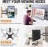 Full Motion TV Monitor Wall Mount TV Bracket Swivels Tilts Extension Rotation for Most 14-42 Inch LED LCD Flat Screen TVs & Monitors with Articulating Arms, Max VESA 200x200mm, up to 33 lbs. ELIVED