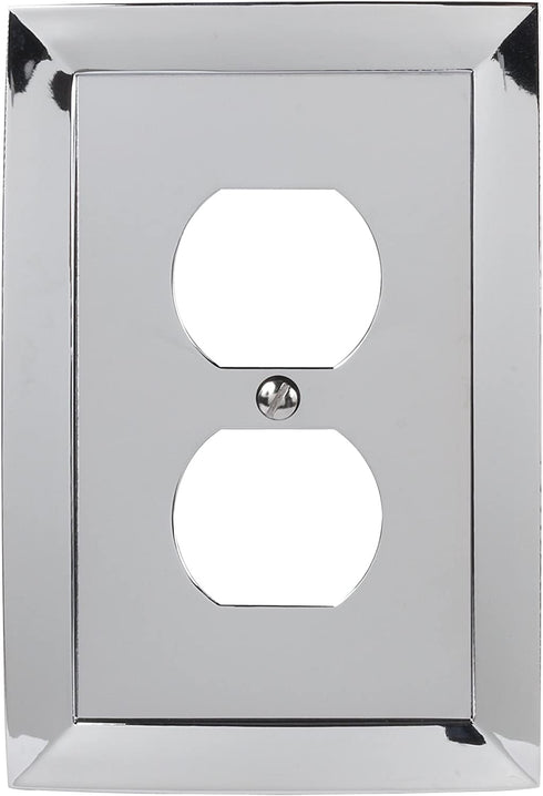 Amerelle 61DCH Studio Wallplate, 1 Duplex, Polished Chrome
